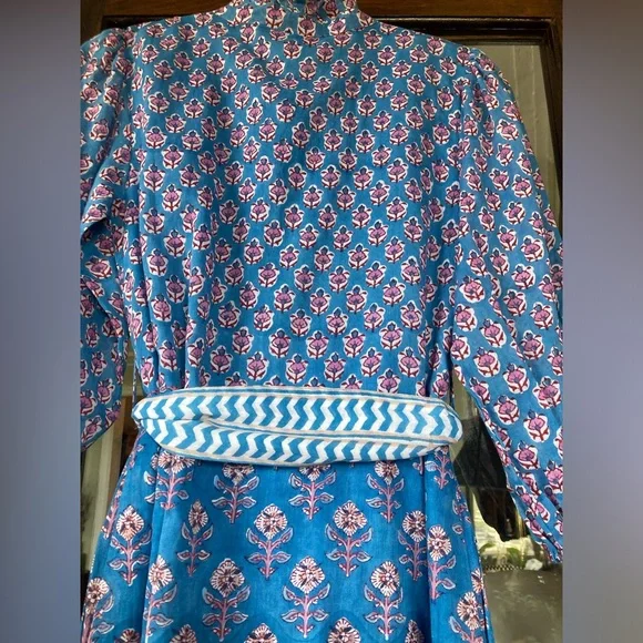 Oliphant blue printed maxi dress - Picture 6 of 6